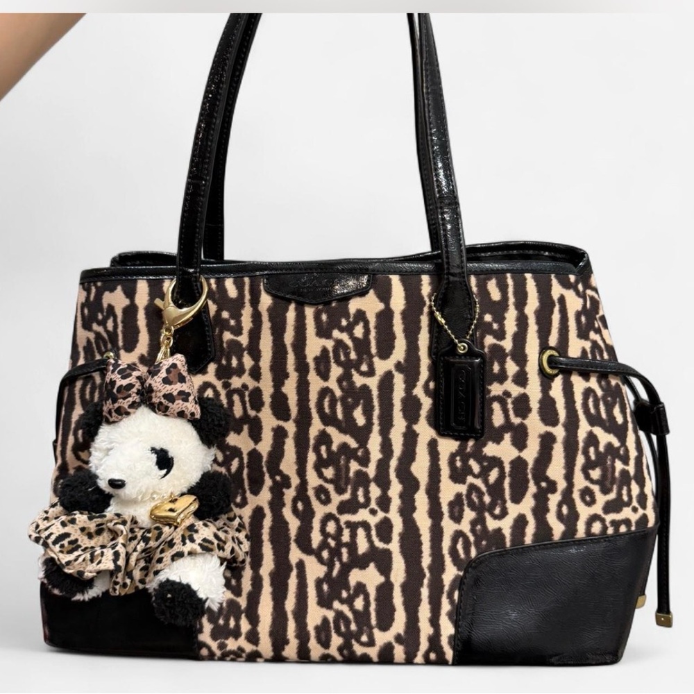 Leopard Print Coach tote